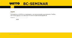 Desktop Screenshot of netto-bcseminar.dk