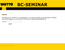 Tablet Screenshot of netto-bcseminar.dk